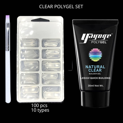 Poly Gel Nail Extension Set